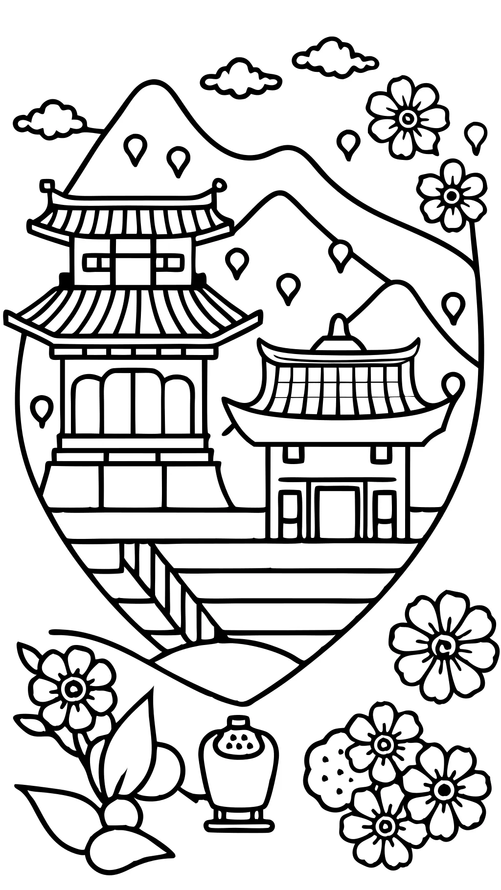 korean coloring pages